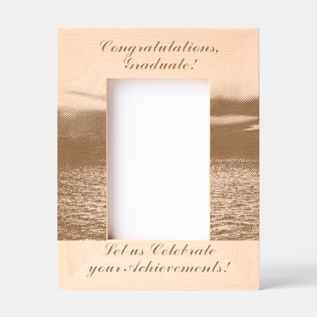 Felicitaciones excepcionales Marco de madera gradu (Anverso)