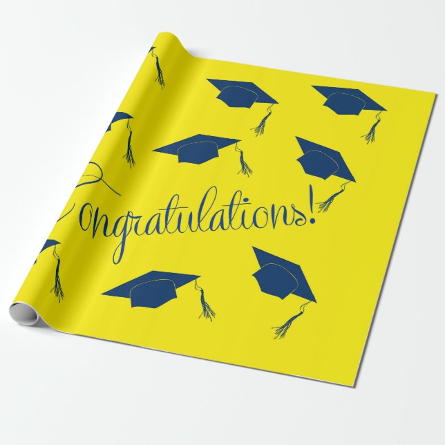 Felicitaciones gorra de graduación Papel de ajuste (Desenrollado)