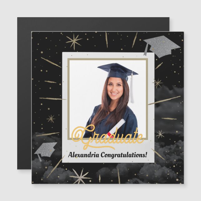 Felicitaciones Grad Graduate Class Magnet (Anverso/Reverso)