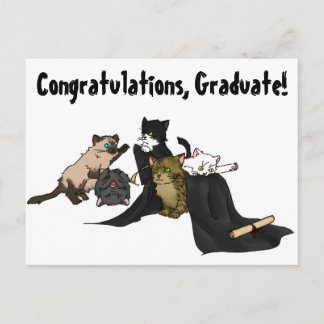 ¡Felicitaciones, graduado! Tarjeta Kitty.