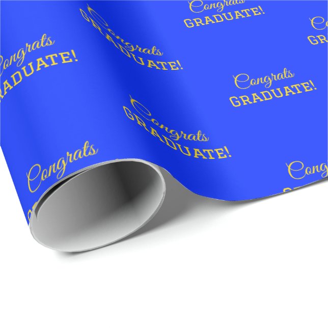 ¡Felicitaciones Graduados! Papel de envolvimiento  (Esquina del rollo)