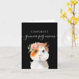 Felicitaciones Guinea Pig Mom Tarjeta de felicitac