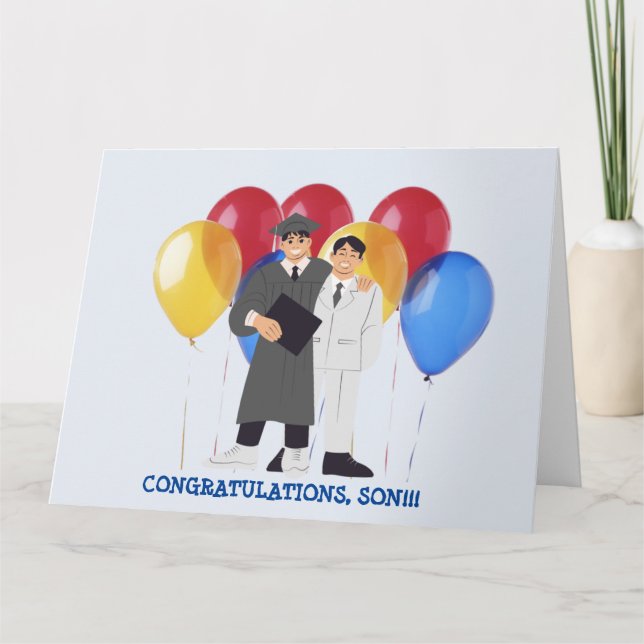 FELICITACIONES, HIJO!!! TARJETA (Anverso)