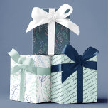 Felicitaciones Hojas de papel de ajuste de flores<br><div class="desc">¡Celebra la pareja especial con estas encantadoras sábanas de papel de envoltura floral personalizadas! ¡Ideal para bodas,  duchas de novias,  fiestas de compromiso y aniversarios!</div>