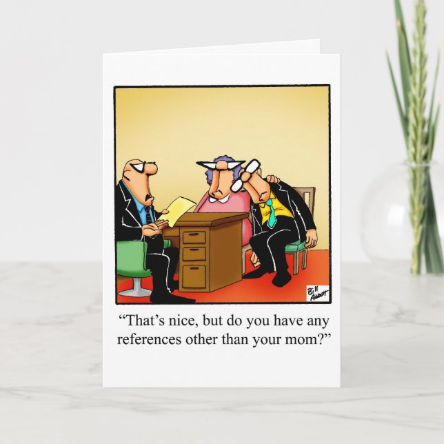 Felicitaciones Humor nueva tarjeta de felicitación (Anverso)