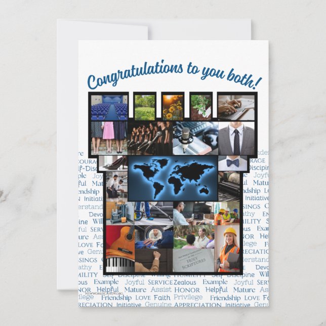 Felicitaciones JW por la tarjeta de aceptación Bet (Anverso)