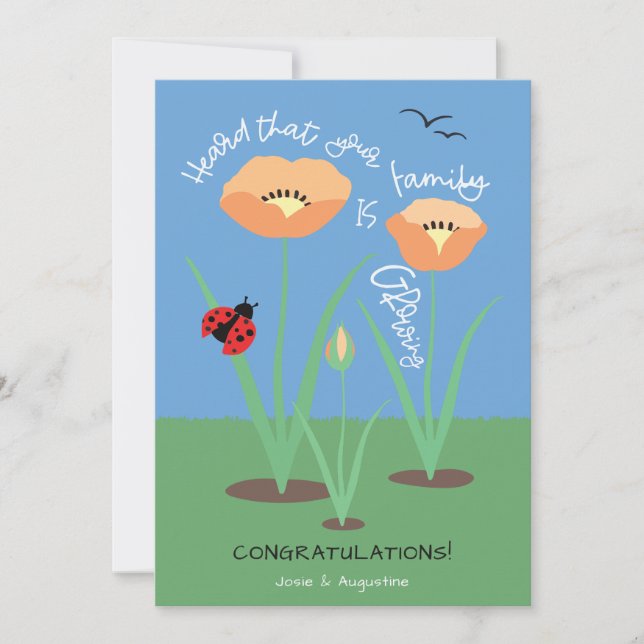 Felicitaciones Lindas para Futuros Padres  (Anverso)