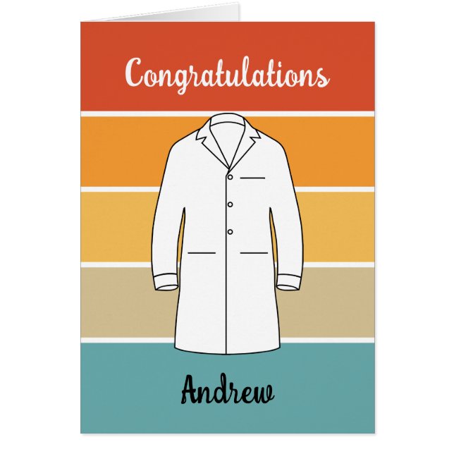 Felicitaciones Médica de la ceremonia de la barba  (Frente)