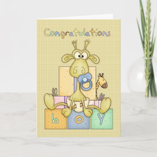 Felicitaciones Nacimiento De La Tarjeta De Bebé -  (Anverso)