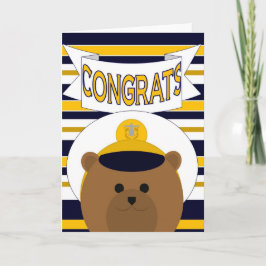 ¡Felicitaciones navales! Tarjeta de felicitación (