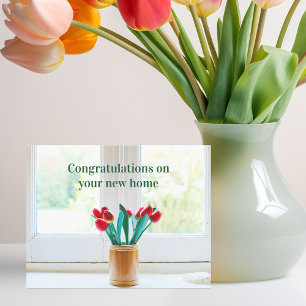 Felicitaciones nueva floral para el hogar