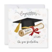 Felicitaciones personalizadas de graduación