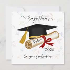 Felicitaciones personalizadas de graduación