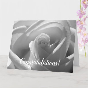 Felicitaciones Personalizado Rosa tarjeta Boda gra