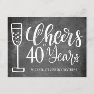 Felicitaciones por 40 años de invitación de cumple