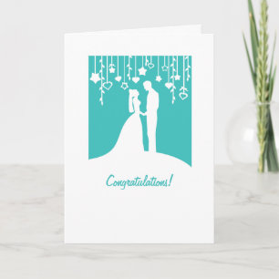 Felicitaciones por conseguir una tarjeta de boda c