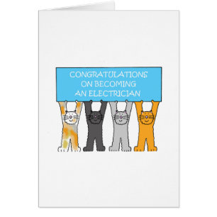 Felicitaciones por convertirse en electricista