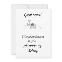 Felicitaciones Por Embarazo, Tarjeta De Festividad