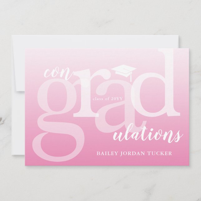Felicitaciones por graduación de ConGRADulations r (Anverso)
