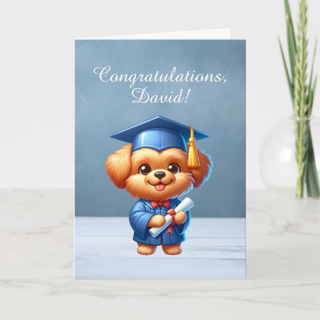 Felicitaciones por graduación - Tarjeta de porcino (Anverso)