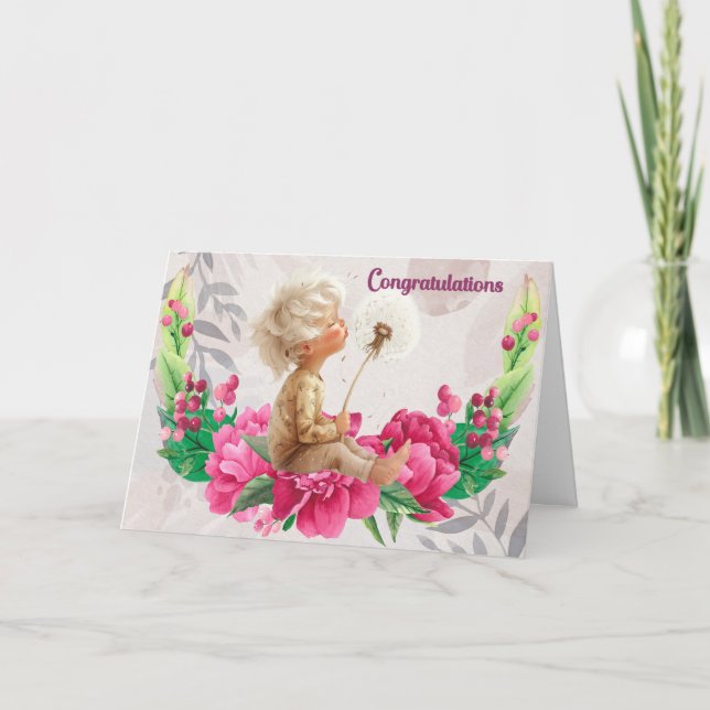 Felicitaciones por la adopción de la tarjeta de be (Anverso)