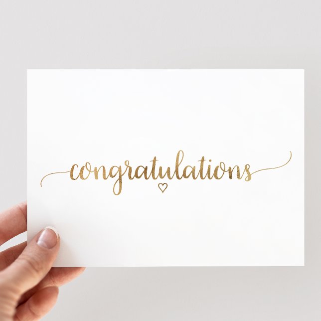 Felicitaciones por la caligrafía simple de oro (Subido por el creador)