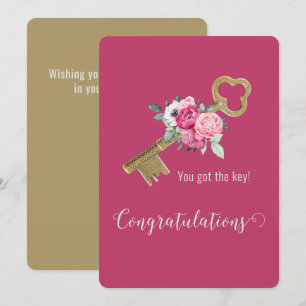 Felicitaciones por la casa nueva Dueño de una casa