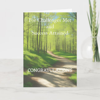 Felicitaciones por la exitosa tarjeta doblada