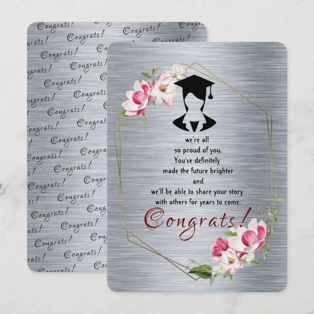 Felicitaciones por la graduación (Anverso / Reverso)