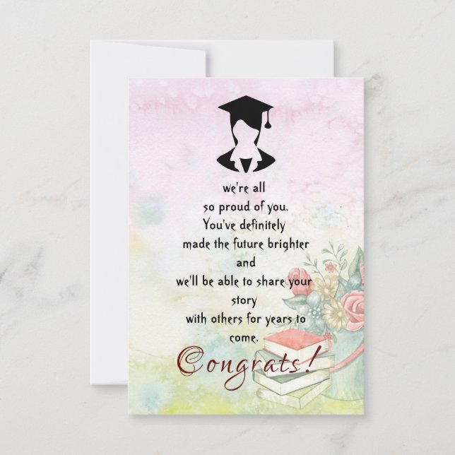 Felicitaciones por la graduación (Anverso)