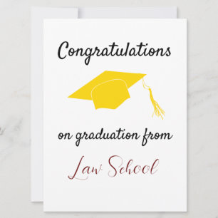 Felicitaciones por la graduación de la tarjeta de