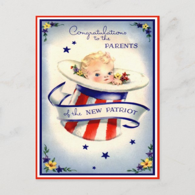 Felicitaciones Por La Postales De Recién nacido (Anverso)