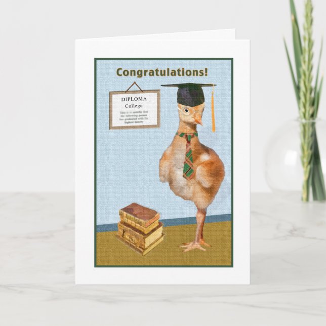 Felicitaciones por la tarjeta de graduación univer (Anverso)