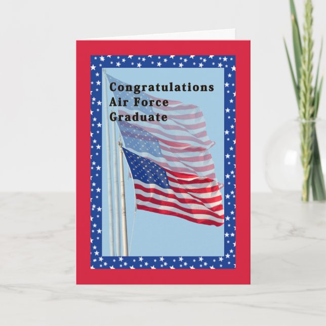 Felicitaciones por la tarjeta de la Fuerza Aérea c (Anverso)