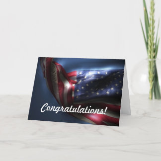 ¡Felicitaciones por la tarjeta verde!-Bandera esta
