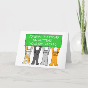 Felicitaciones por obtener su tarjeta verde