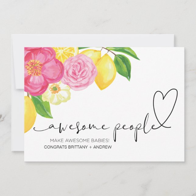 Felicitaciones por Recién nacido a los congratos p (Anverso)