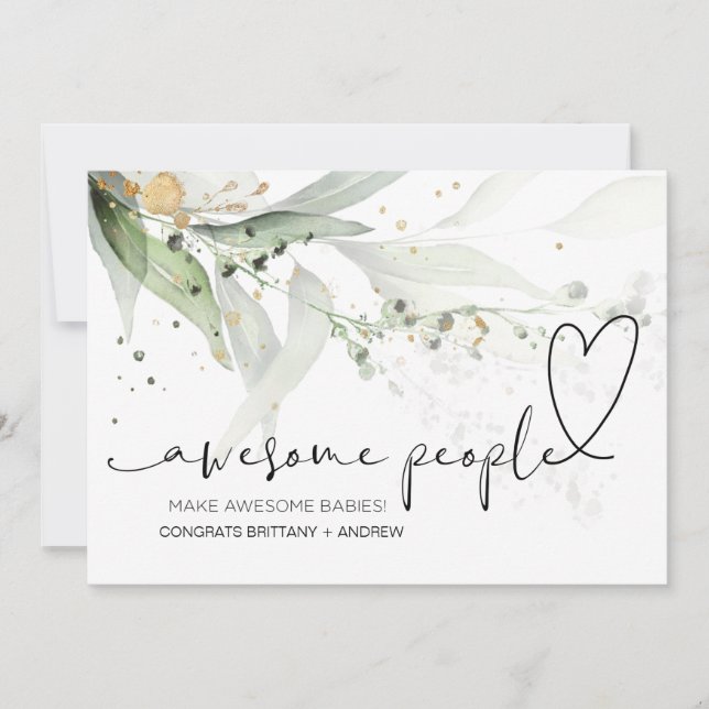 Felicitaciones por Recién nacido al embarazo (Anverso)