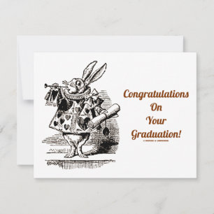 Felicitaciones Por Su Graduación (Conejo Blanco)