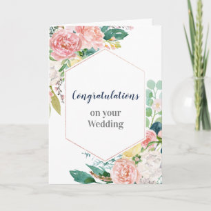 Felicitaciones por su tarjeta Boda