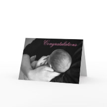 Felicitaciones por su tarjeta de bebé niña