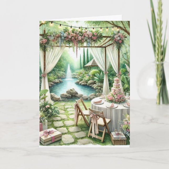 Felicitaciones por su tarjeta de felicitación Boda (Anverso)