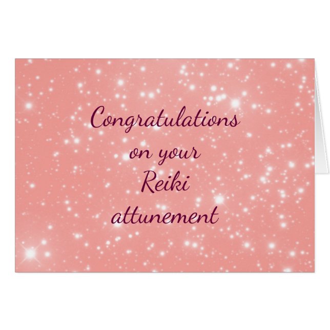 Felicitaciones por tu atento Reiki (Anverso (Horizontal))