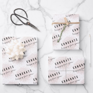 Felicitaciones por tu juego de papel de ajuste