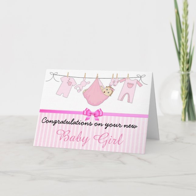 Felicitaciones rosas por tu tarjeta de Chica de re (Anverso)