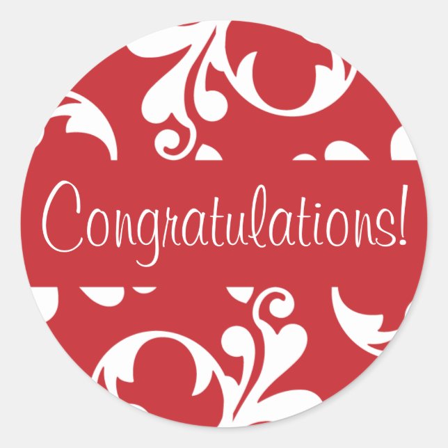 Felicitaciones Sello para sobres Flourish Leaf (Anverso)