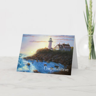 Felicitaciones tarjeta Cape Cod MASS Lighthouse