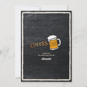 Felicitaciones Tarjeta de Agradecimiento Cerveza R