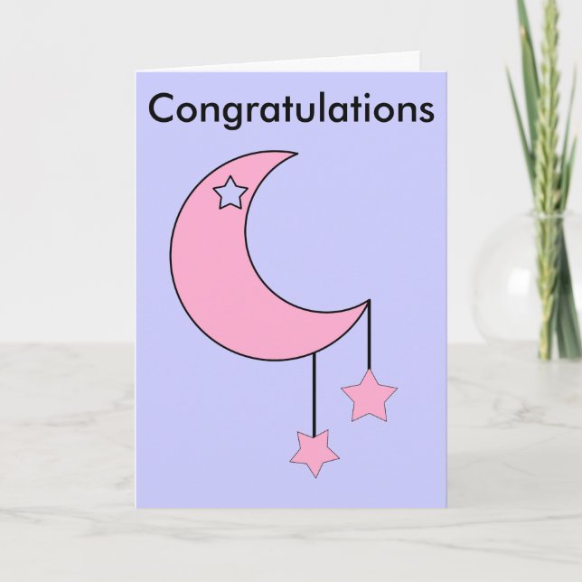 Felicitaciones tarjeta de bebé (Anverso)