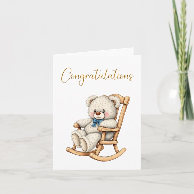 Felicitaciones tarjeta de bebé (Anverso)